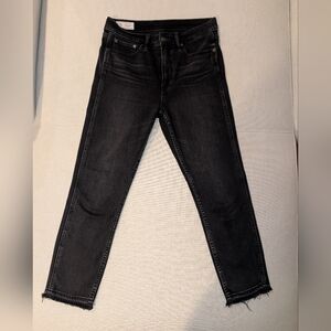 Gap Women's Vintage Slim High Rise Black Distressed Denim Jeans